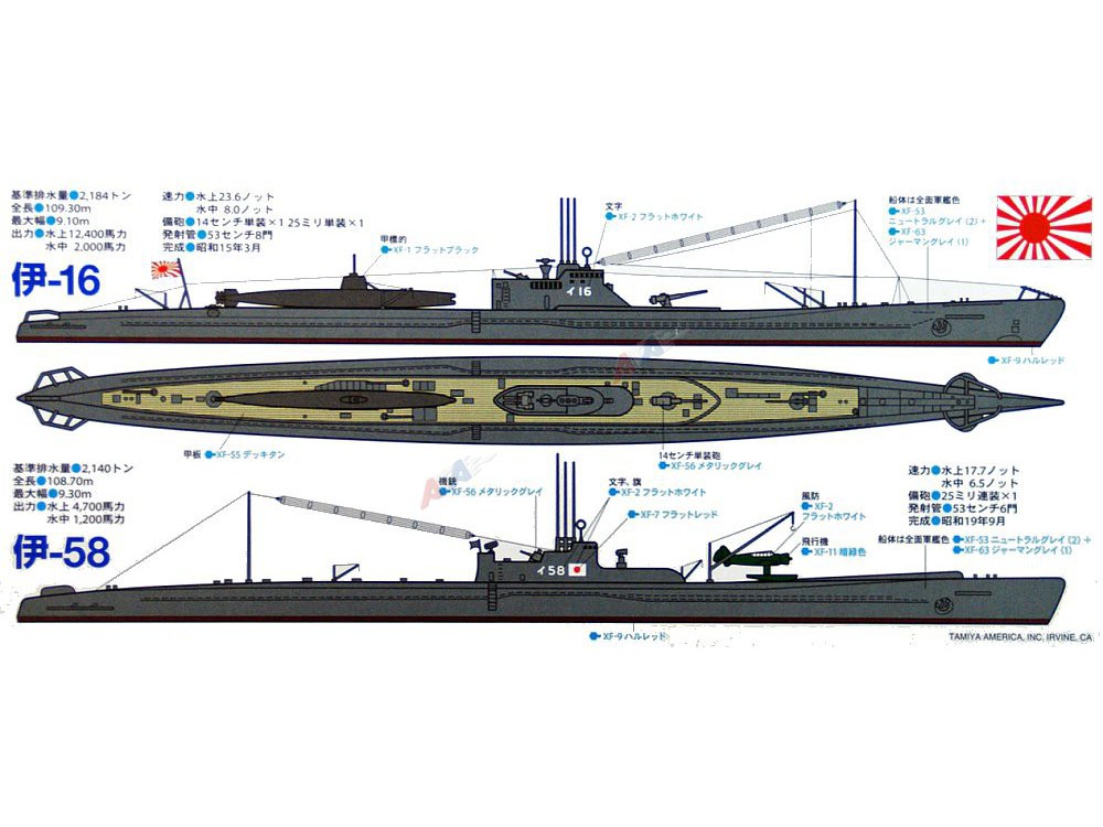 Model Okr Tu Submarine I I Tamiya