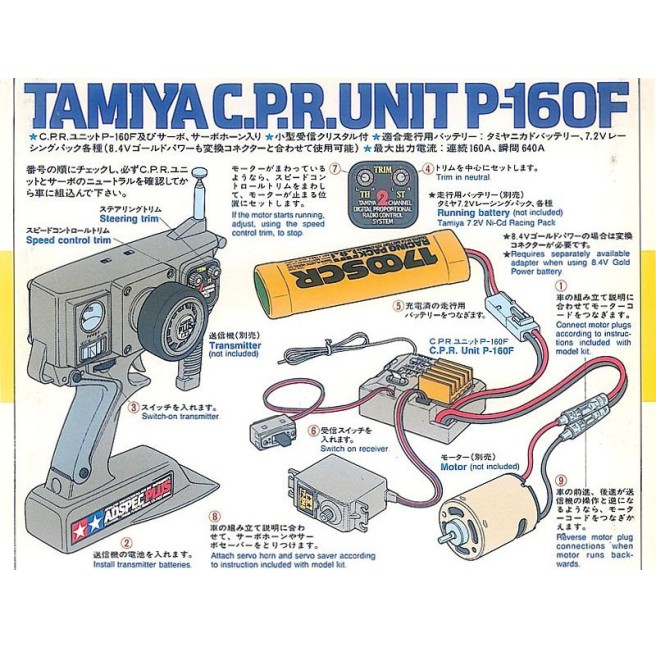 Tamiya P-160F ESC with Receiver