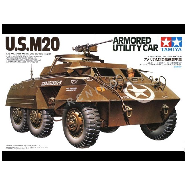 Tamiya 35234 1/35 US M20 Armored Utility Car - foto 1