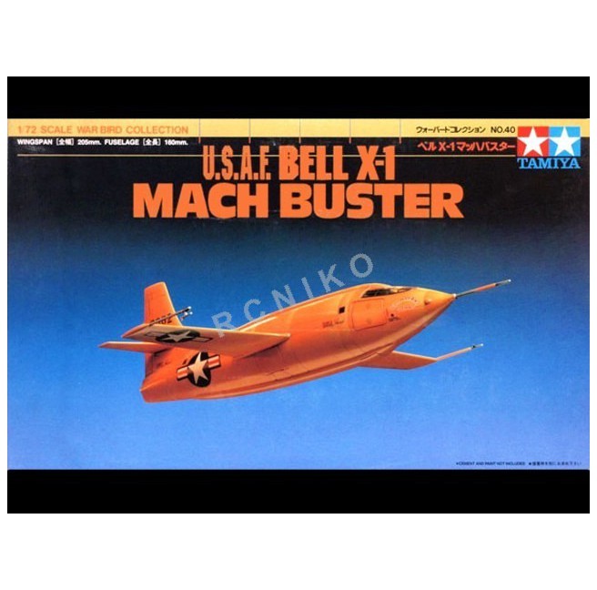 Tamiya 60740 1/72 USAF Bell X-1 Mach Buster - foto 1