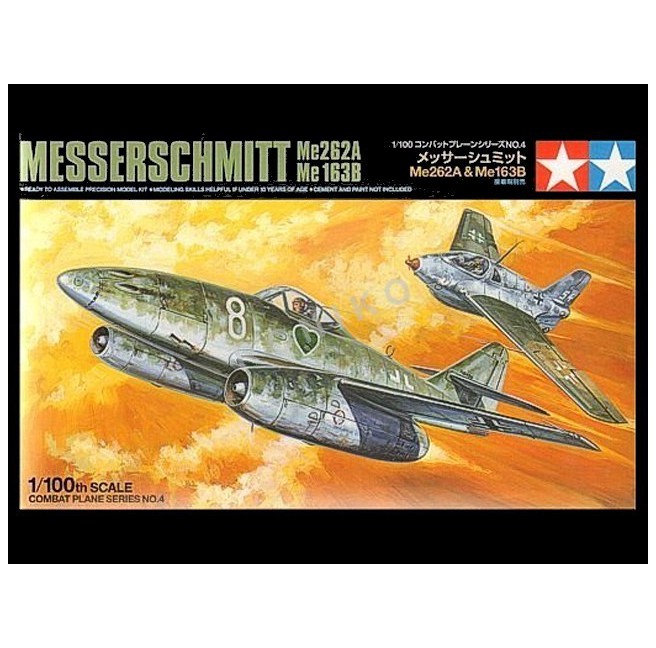 Tamiya 61604 1/100 Messerschmitt Me262A + Me163B - foto 1