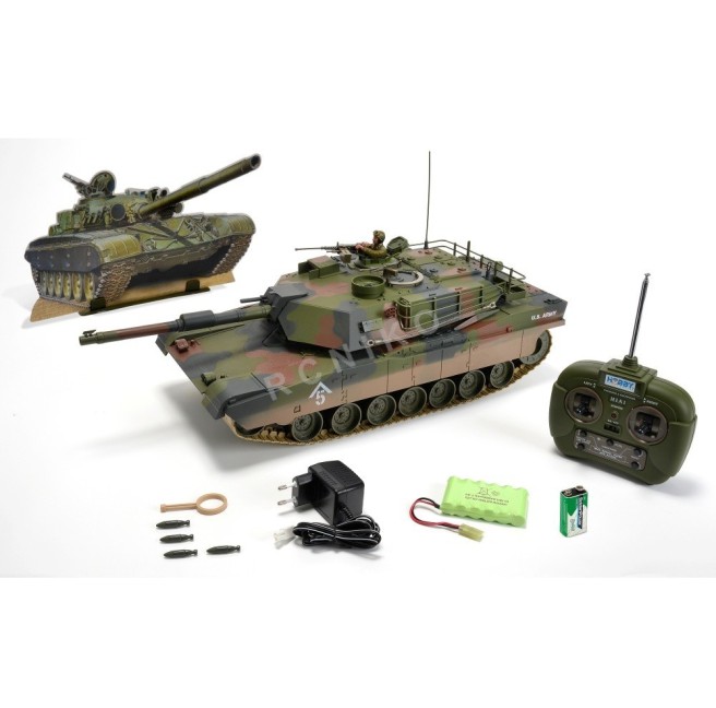 Abrams M1A1 RC Tank 1:16 Scale 27MHz Fully Assembled 100% Ready-to-Run Junior Line Series