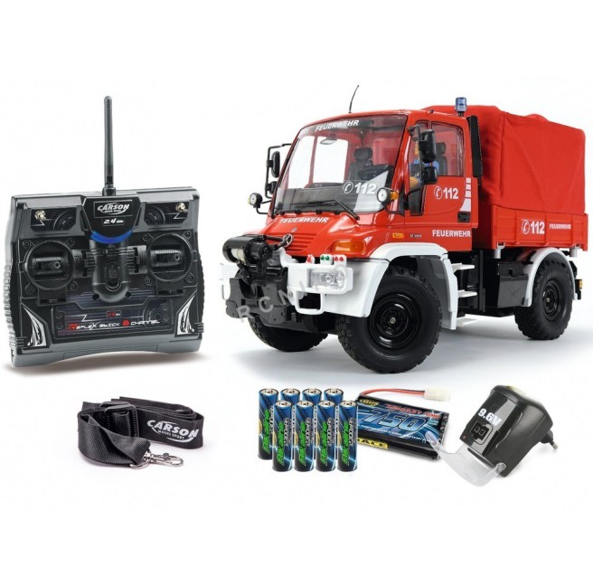MB Unimog U300 Fire Department 100% RTR 2.4 GHz RC Truck by Carson