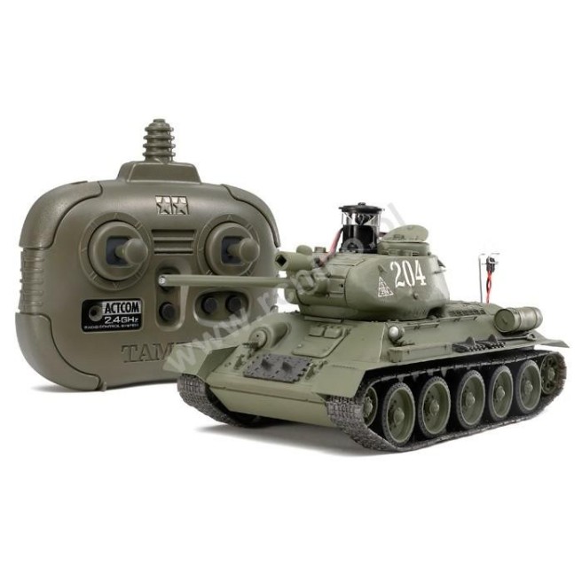 Tamiya 48210 Czołg T-34-85 2,4GHz Infrarot-Battle System - foto 1