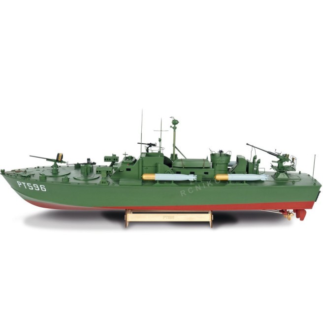 RC Patrol Torpedo Boat PT596 - Premium Series 1:18 Scale Model with Remote Control