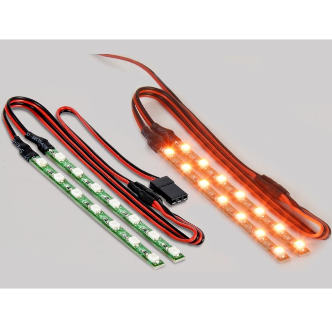 Orange LED Car Door Sill Illumination Kit