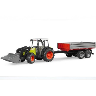 Bruder 02112 Traktor Claas Nectis 267 F z ładowaczem i przyczepą czerwono-srebrną Bruder 02112 Traktor Claas Nectis 267 F z ładowaczem i przyczepą czerwono-srebrną