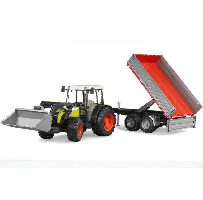 Bruder 02112 Traktor Claas Nectis 267 F z ładowaczem i przyczepą czerwono-srebrną Bruder 02112 Traktor Claas Nectis 267 F z ładowaczem i przyczepą czerwono-srebrną