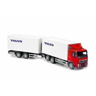 Emek 89716 Volvo FH czerwone z przyczepą