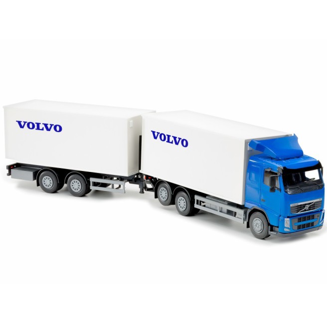 Emek 89710 Volvo FH z przyczepą logo Volvo niebieskie