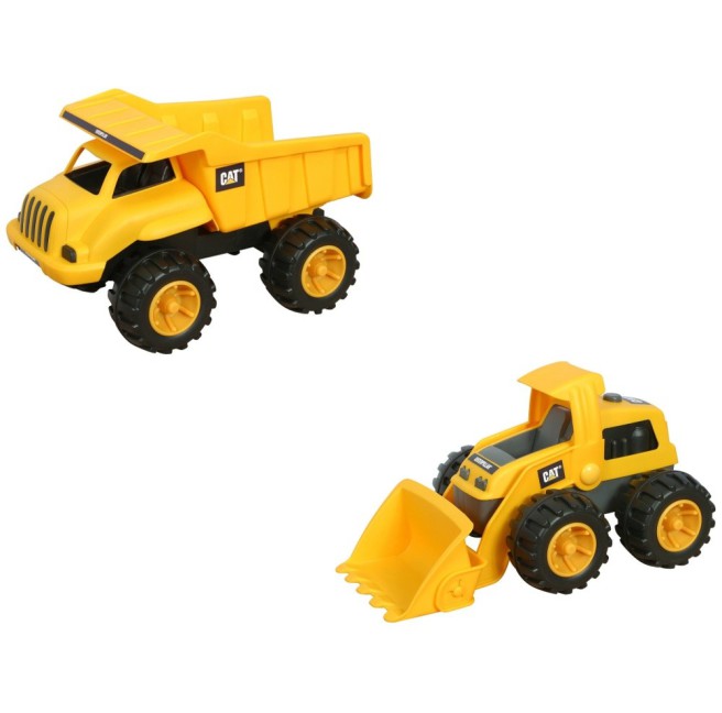 Caterpillar 14-inch Dump Truck and Loader Toy State 32722