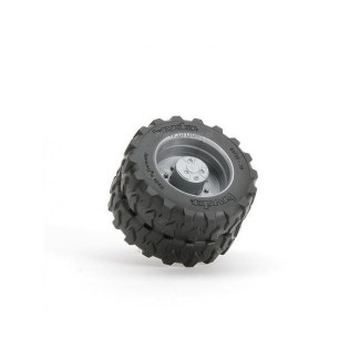 Bruder 46042 Koło z bieżnikiem blokowym 64/38-38 srebrne