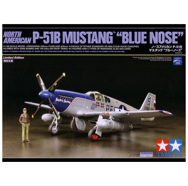 Tamiya 92216 1/48 NA P-51B Mustang Blue Nose - foto 1