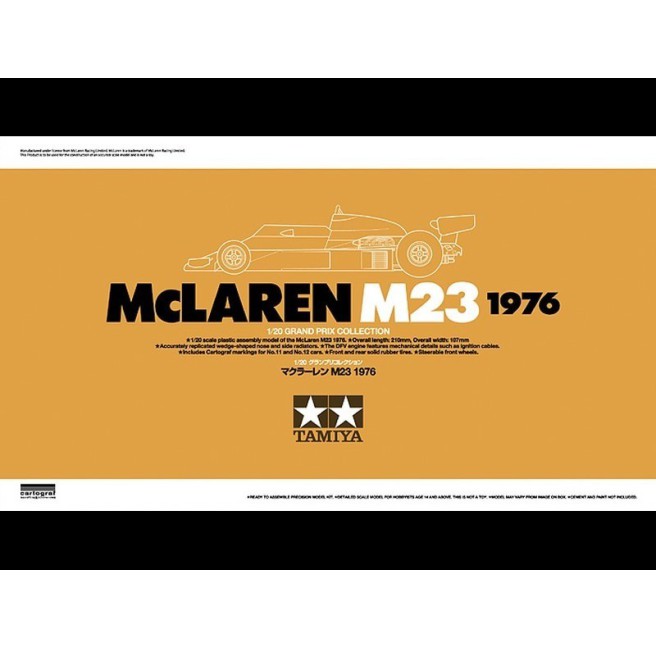 Tamiya 20062 1/20 McLaren M23 1976 - foto 1