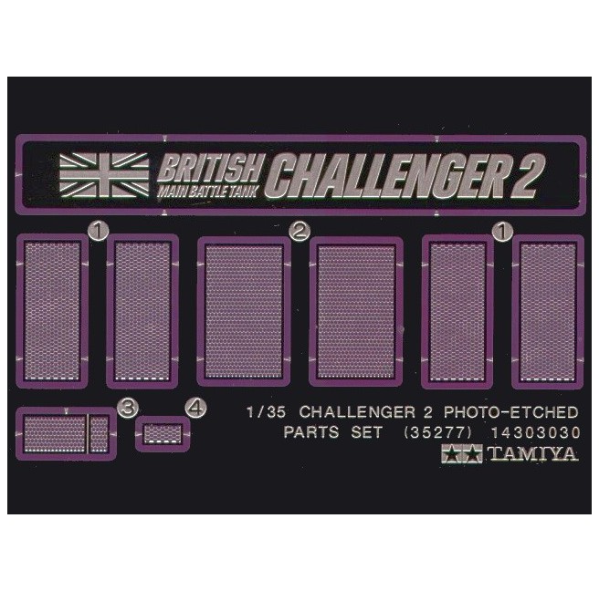 Tamiya 35277 1/35 British Challenger 2 - elementy fototrawione - foto 1