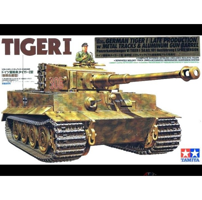 Tamiya 89628 1/35 German Tiger I w/Metal Tracks - foto 1