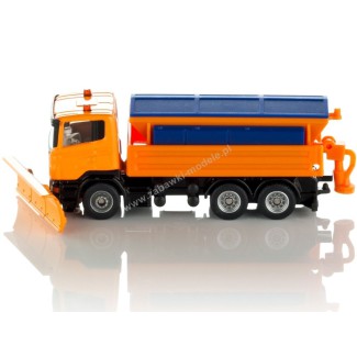 Piaskarka Scania z pługiem 1/87