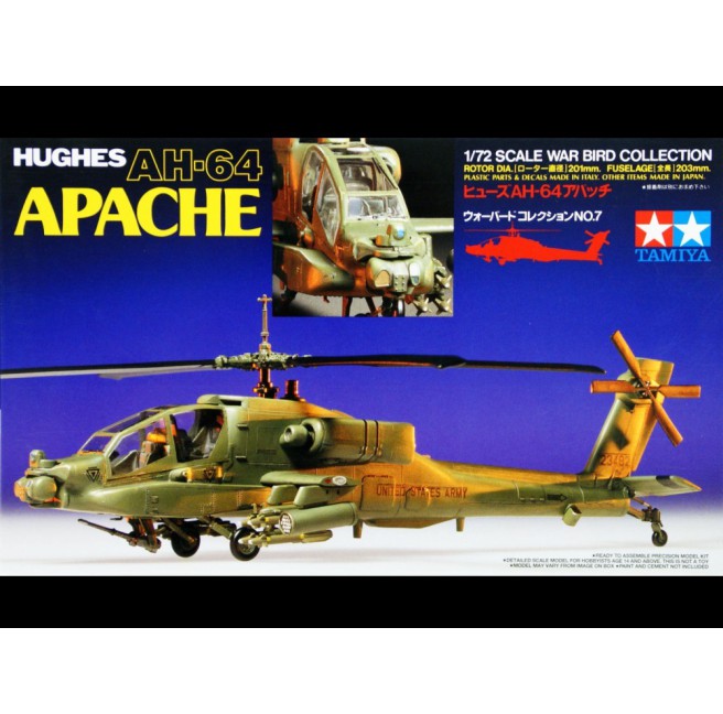 Tamiya 60707 1/72 Helikopter AH-64 Apache - foto 1