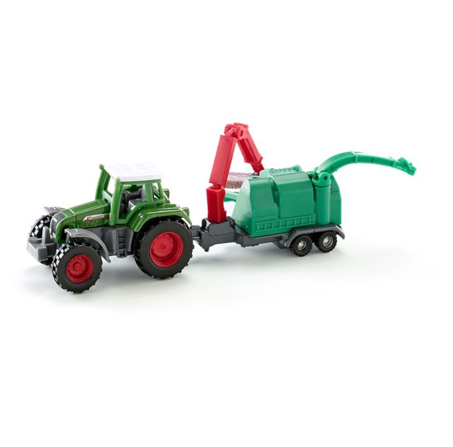 Siku 1675 Traktor Fendt Favorit 926 mit Häcksler Jenz 1/87