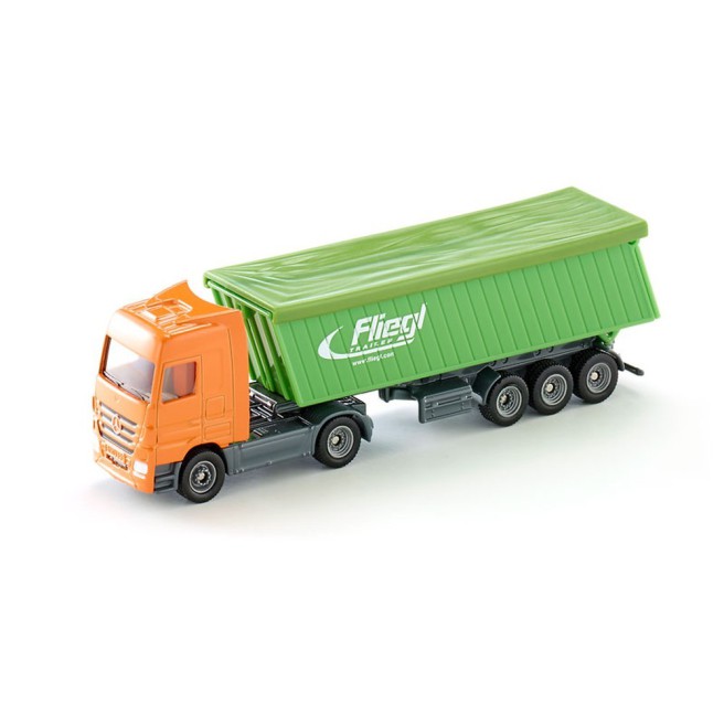 Siku 1796 Mercedes Benz Actros mit Kippsattelanhänger Fliegl 1/87