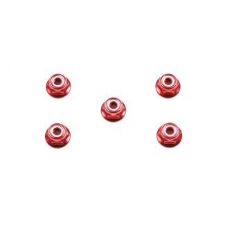 Tamiya 53160 Nakrętki do kół 4mm - alu czerwone (5) - foto 1