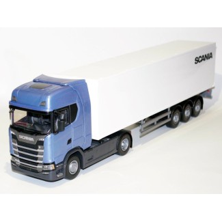 Emek 86004 Scania S410 niebieska z naczepą