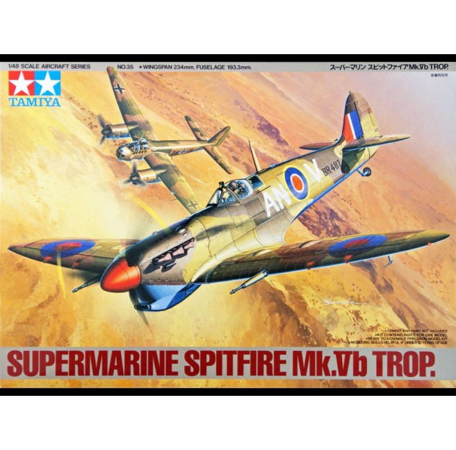 Tamiya 61035 1/48 Supermarine Spitfire Mk.Vb Trop - foto 1