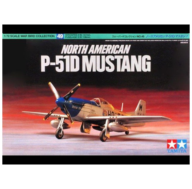 Tamiya 60749 1/72 North American P-51D Mustang - foto 1
