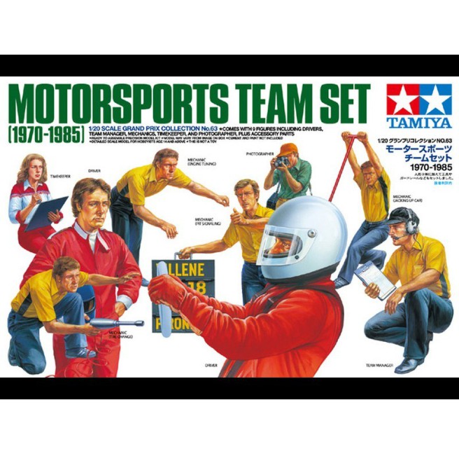 Tamiya 20063 1/20 Motorsports Team Set 1970-1985 - foto 1