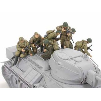 Tamiya 32521 1/48 WWII Russian Infantry and Tank Crew Set - foto 4
