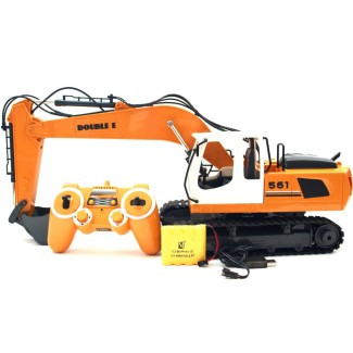 Zdalnie sterowana koparka 100% RTR 4,8V NiMH 2,4 GHz Double Eagle E561