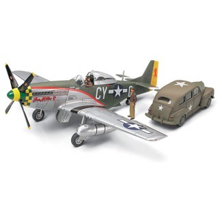 Tamiya 89732 1/48 P51-D + Staff Car - foto 2