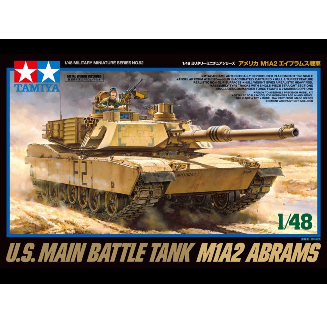 Tamiya 32592 1/48 US Main Battle Tank M1A2 Abrams - foto 1