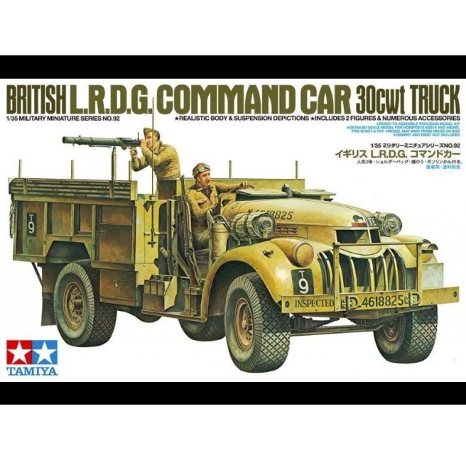 Tamiya 35092 1/35 British LRDG Command Car 30cwt Truck - foto 4