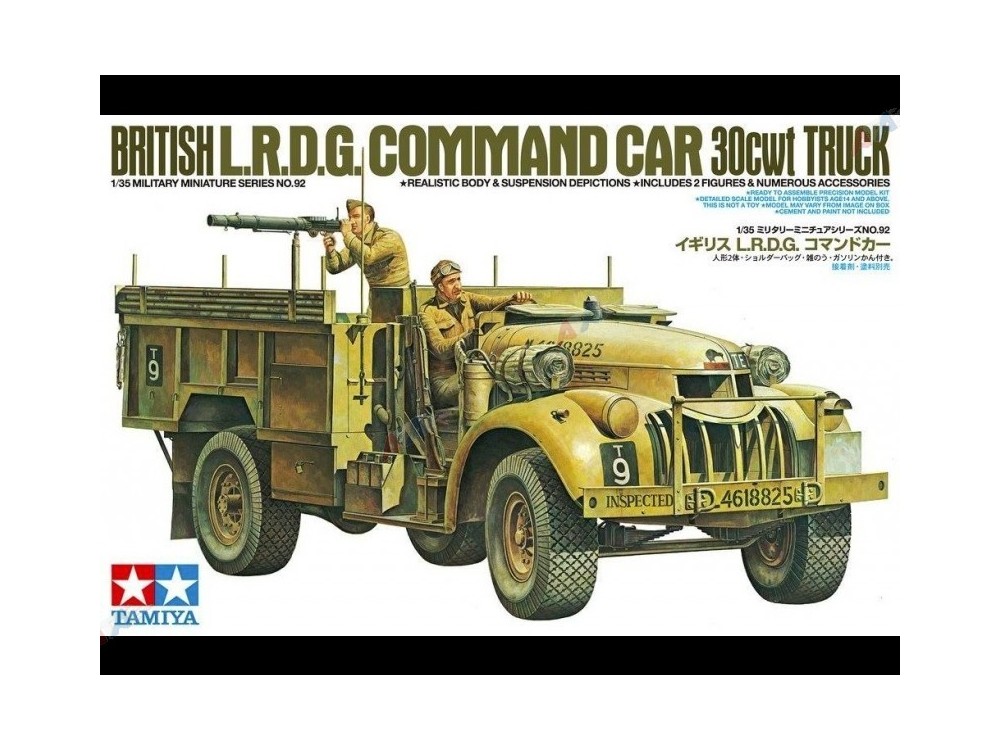 Tamiya 35092 1/35 British LRDG Command Car 30 Truck