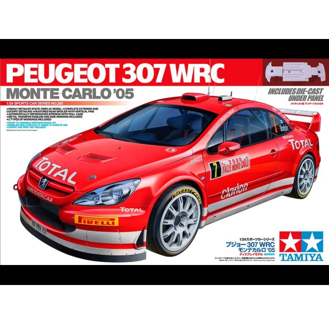 Tamiya 24285 1/24 Peugeot 307 WRC 05 Monte Carlo - foto 1