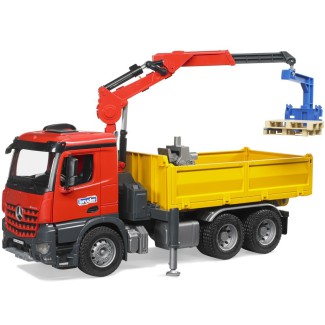 Bruder 03651 MB Arocs wywrotka skrzyniowa z dźwigiem i akcesoriami