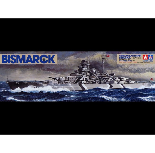 Tamiya 78013 1/350 German Battleship Bismarck - foto 1