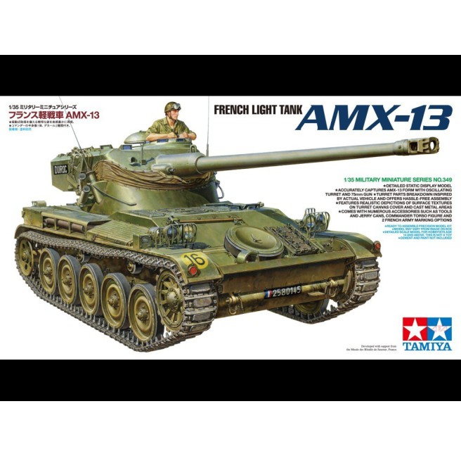 Tamiya 35349 1/35 French Light Tank AMX-13 - foto 1