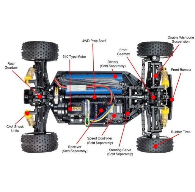 Tamiya TT-02B MS 4WD Buggy Kit - Remote Control Car Model