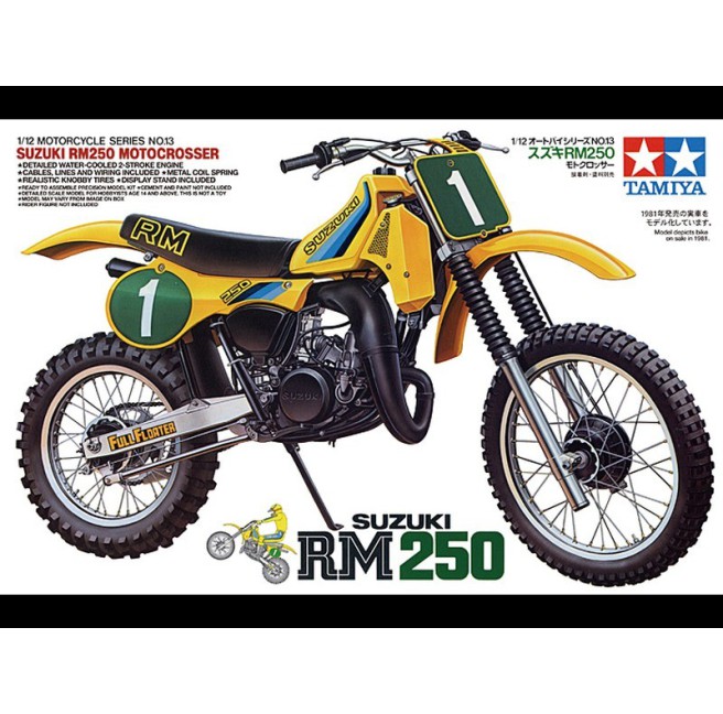 Tamiya 14013 1/12 Suzuki RM250 Motocrosser - foto 1