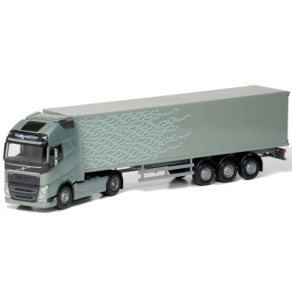 Emek 81136 Volvo FH16 750 Globetrotter XL Box Van zielony metalik