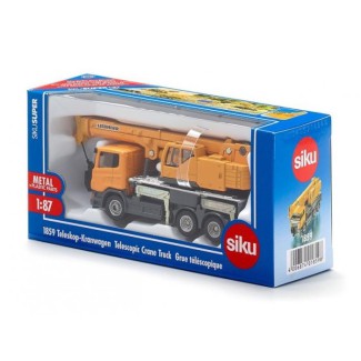 Siku 1859 Scania 3-osiowa z żurawiem teleskopowym 1/87
