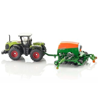 Siku 1826 Traktor Claas Xerion 5000 z siewnikiem Amazone 1/87