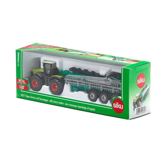Siku 1827 Traktor Class Xerion z cysterną 
