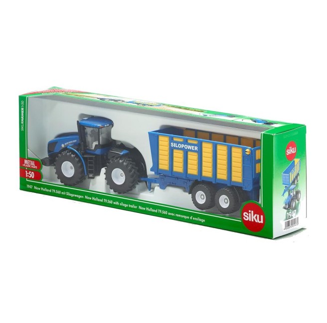 Siku 1947 Traktor New Holland T9.560 z przyczepą 1/50 - foto 2