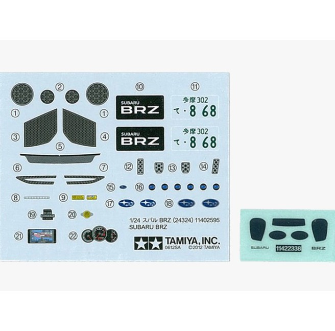 Tamiya 24324 1/24 Subaru BRZ - foto 8