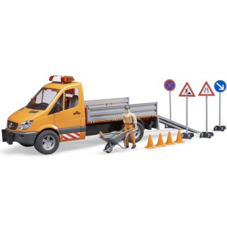 Bruder 02537 MB Sprinter komunalny z figurką kierowcy