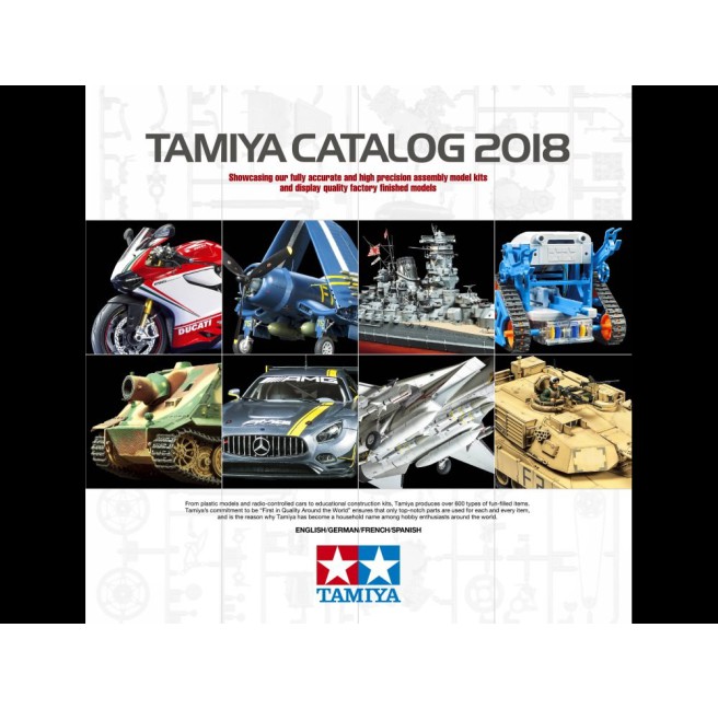 Tamiya 64413 2018 Catalog in Four Language Versions
