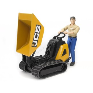 Bruder 62004 Miniwywrotka gąsienicowa JCB HTD 5 z figurką robotnika